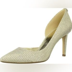 Michael Michael Kors Gold Heels size 7 Like New